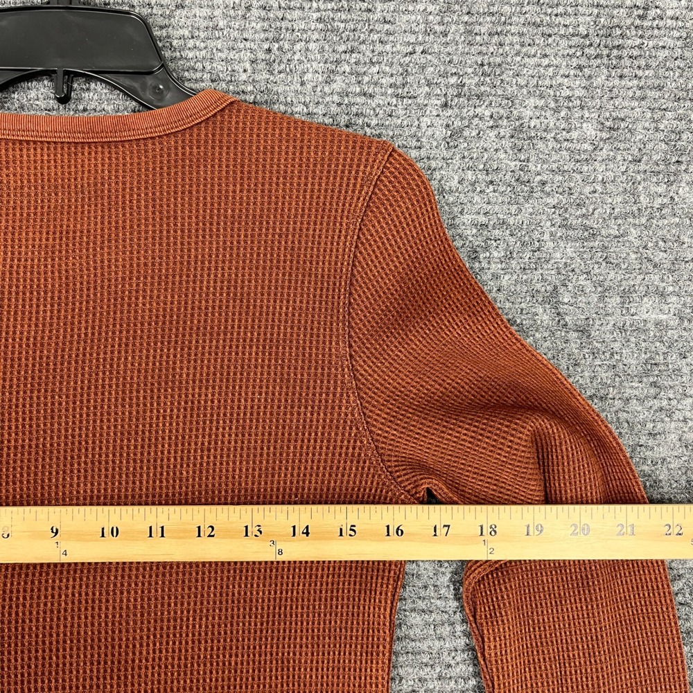 American Eagle Maine Thermal Shirt Womens M Gorpcore Cabin Core Waffle Knit Top - Picture 7 of 10